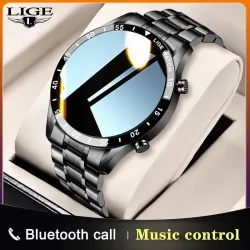 LIGE - Smart Watch - Touchscreen - Fitness Tracker - Blutdruck - Wasserdicht - Bluetooth - Android iOS