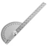 180-Grad-Winkelmesser - Winkelmesser - Messlineal - drehbar - Edelstahl - 0 - 145 mm