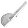 180-Grad-Winkelmesser - Winkelmesser - Messlineal - drehbar - Edelstahl - 0 - 145 mm