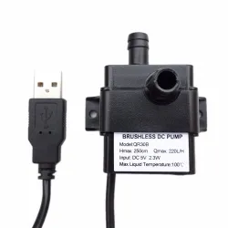 Mini-Tauchwasserpumpe - wasserdicht - mit USB-Anschluss - geräuscharm