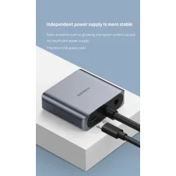 HDMI-kompatibler auf VGA-Adapter - Micro-USB - mit Video-/Audioleistung - 1080p