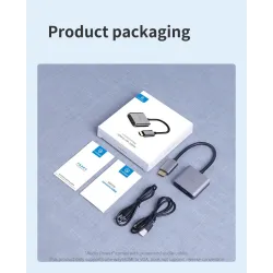 HDMI-kompatibler auf VGA-Adapter - Micro-USB - mit Video-/Audioleistung - 1080p