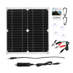 Solar panel - 100W - dual 12V/5V USB - with controller - waterproof - battery chargerSolar panels