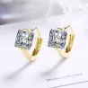 Luxuriöse kleine runde Ohrringe - mit Kristall - 925er Sterlingsilber
