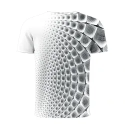 Buntes Kurzarm-T-Shirt für den Sommer - 3D-Grafik gedruckt