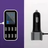Autoladegerät - 8-Port USB - Ladestation - HUB mit LCD-Display