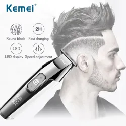 Kemei - professional hair trimmer - cordless - with digital LED displayHair trimmers