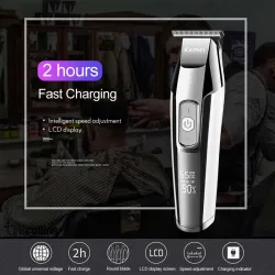Kemei - professional hair trimmer - cordless - with digital LED displayHair trimmers