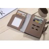 Klassische Retro-Brieftasche - Kartenhalter - mit Reißverschluss