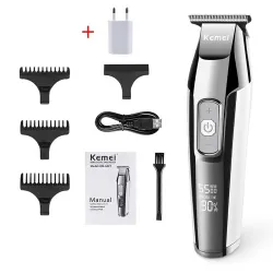 Kemei - professional hair trimmer - cordless - with digital LED displayHair trimmers