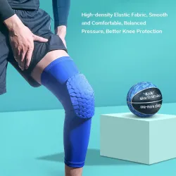 Schützende Knie-/Ellbogenschützer - Kompressionsmanschette - mit Wabenschaum - Fitness - Sport