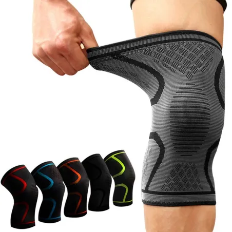 Schützender Sport-Knieschoner - elastische Kompressionsmanschette