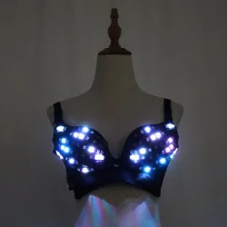 LED glowing bra - sexy party outfit - masquerades / HalloweenCostumes