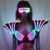 Bunter LED BH - leuchtende Weste - sexy Partyoutfit - für Maskerade / Halloween