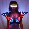 Bunter LED BH - leuchtende Weste - sexy Partyoutfit - für Maskerade / Halloween