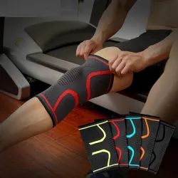 Schützender Sport-Knieschoner - elastische Kompressionsmanschette