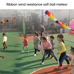 Regenbogenball - mit langem Schwanz - Handwurfspielzeug - Outdoor-Aktivitäten für Kinder