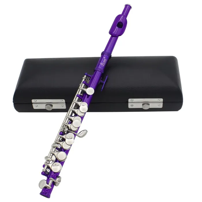 Professionelle Flöte - Piccolo - C-Klappe - Cupro Nickel - mit Tasche