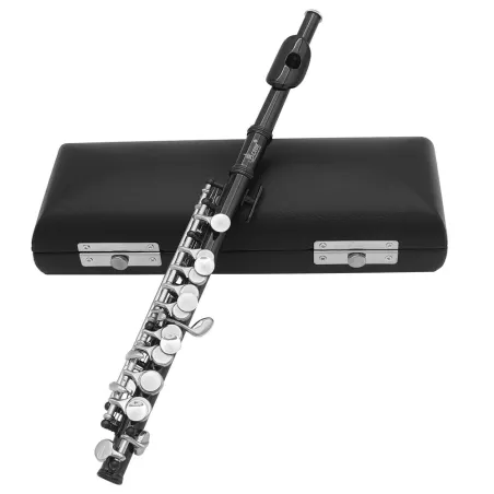 Professionelle Flöte - Piccolo - C-Klappe - Cupro Nickel - mit Tasche