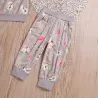 Classic set for kids - long sleeve jumper - pants - with floral printClothes