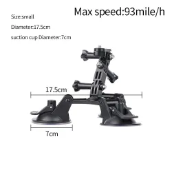 Car window suction cup - 1/4" tripod - adapter - mount for GoPro / SJCAM Xiaomi Yi 4KMounts
