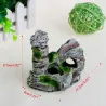 Moss tree house - with cave - resin aquarium decorationAquarium
