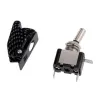 KFZ SPST Kippschalter mit LED - 12V 20A - Carbonabdeckung