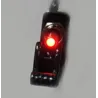 KFZ SPST Kippschalter mit LED - 12V 20A - Carbonabdeckung