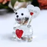 Kristallbär - mit Herz / Schleife / Schmetterling / I LOVE YOU - Figur