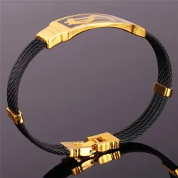 US Dollar pattern bracelet - 316L stainless steelBracelets