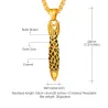 Bullet shaped pendant - with necklace - stainless steelNecklaces
