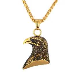 Adlerförmiger Anhänger mit Kette - Unisex - Edelstahl