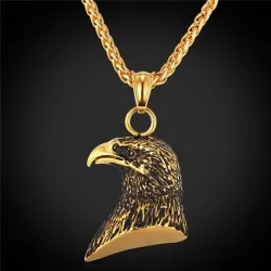 Adlerförmiger Anhänger mit Kette - Unisex - Edelstahl