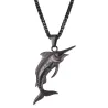 Halskette mit Schwertfisch - Edelstahl - Unisex