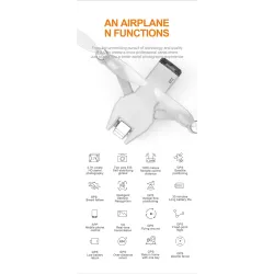 V shaped quadcopter - foldable - with twin propellers - two-axis gimbal - camera - GPS - professional RC DroneDrones