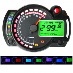 RX2N - 15000 U/min - Motorradtacho - LCD-Kilometerzähler