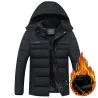 Dicke warme Winterjacke mit Kapuze