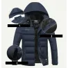 Dicke warme Winterjacke mit Kapuze