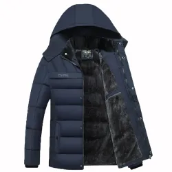 Dicke warme Winterjacke mit Kapuze