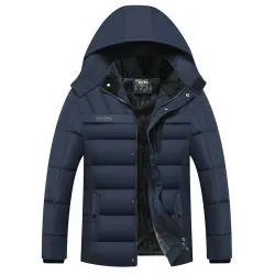 Dicke warme Winterjacke mit Kapuze