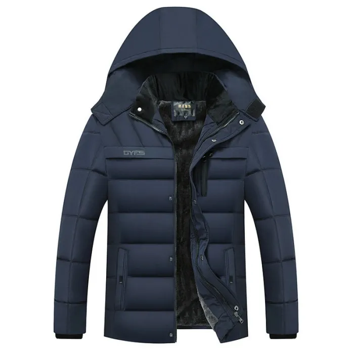 Dicke warme Winterjacke mit Kapuze