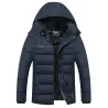 Dicke warme Winterjacke mit Kapuze