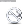Metal car interior sticker - No SmokingStickers