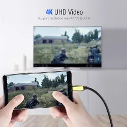USB C HDMI Kabel Type-C zu HDMI - Thunderbolt 3 - Konverter - Adapter - 4K 60Hz - für MacBook / Huawei Mate 30 40 Pro
