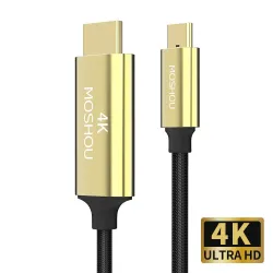 USB C HDMI Kabel Type-C zu HDMI - Thunderbolt 3 - Konverter - Adapter - 4K 60Hz - für MacBook / Huawei Mate 30 40 Pro