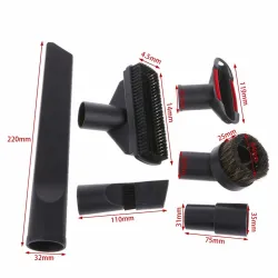 Universelle Staubsaugerköpfe - flexible lange & flache Düse / Bürste