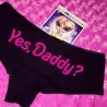 Sexy funny panties - cotton knickers - "Yes Daddy" letteringLingerie