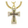 Keyring with a crystal crossKeyrings