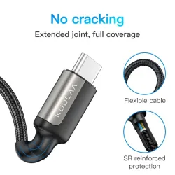 USB-C-zu-Typ-C-Ladekabel – Schnellladung – PD – 5 A – 100 W – 65 W