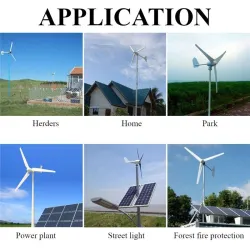 Windturbinengenerator - mit Steuerung - 5 Flügel - 6000 W - 24 V